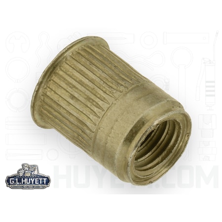 Avk Rivet Nut, 3/8"-16 Thread Size, 0.595 in Flange Dia., .690 in L, Steel BTI-AKS4T-616-150/B